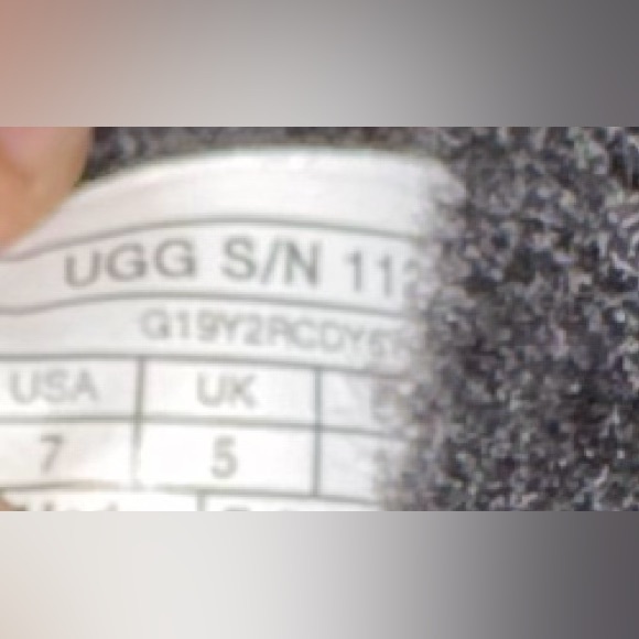 UGG Disquette Sz 7 Women's Black Shearling Slide Slippers Platform shoes - Picture 7 of 7